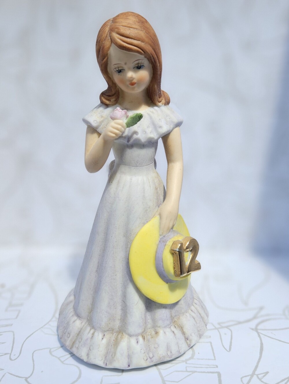 Enesco Growing Up Birthday Girls Age 12 Figurine BLONDE